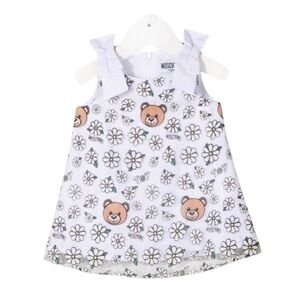 MOSCHINO BABY GIRL TEDDY BEAR SHORT DRESS